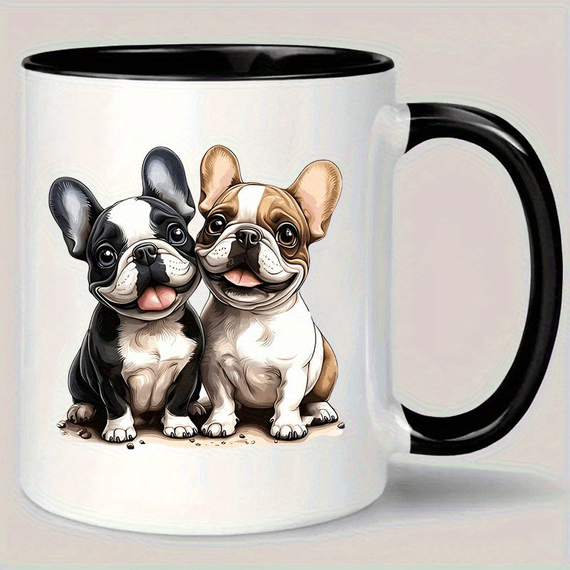 Tailorly Black Accent 11 oz Mug - two adorable french inspired designs