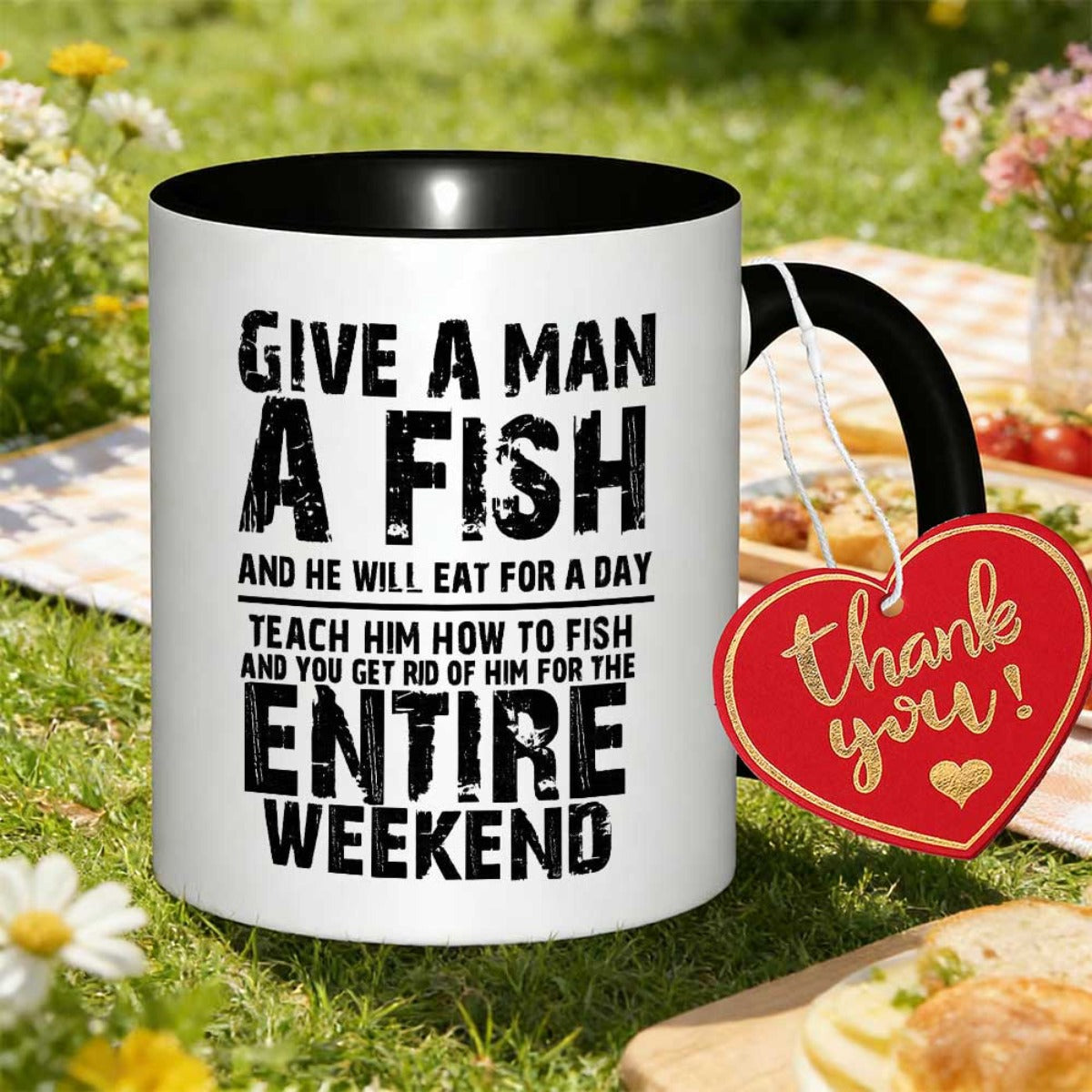 Tailorly Black Accent 11 oz Mug - with give a for man