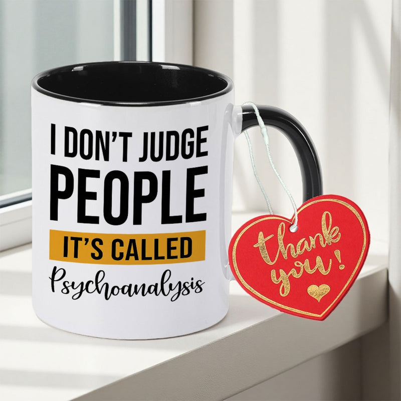 Tailorly Black Accent 11 oz Mug - Psychoanalysis design