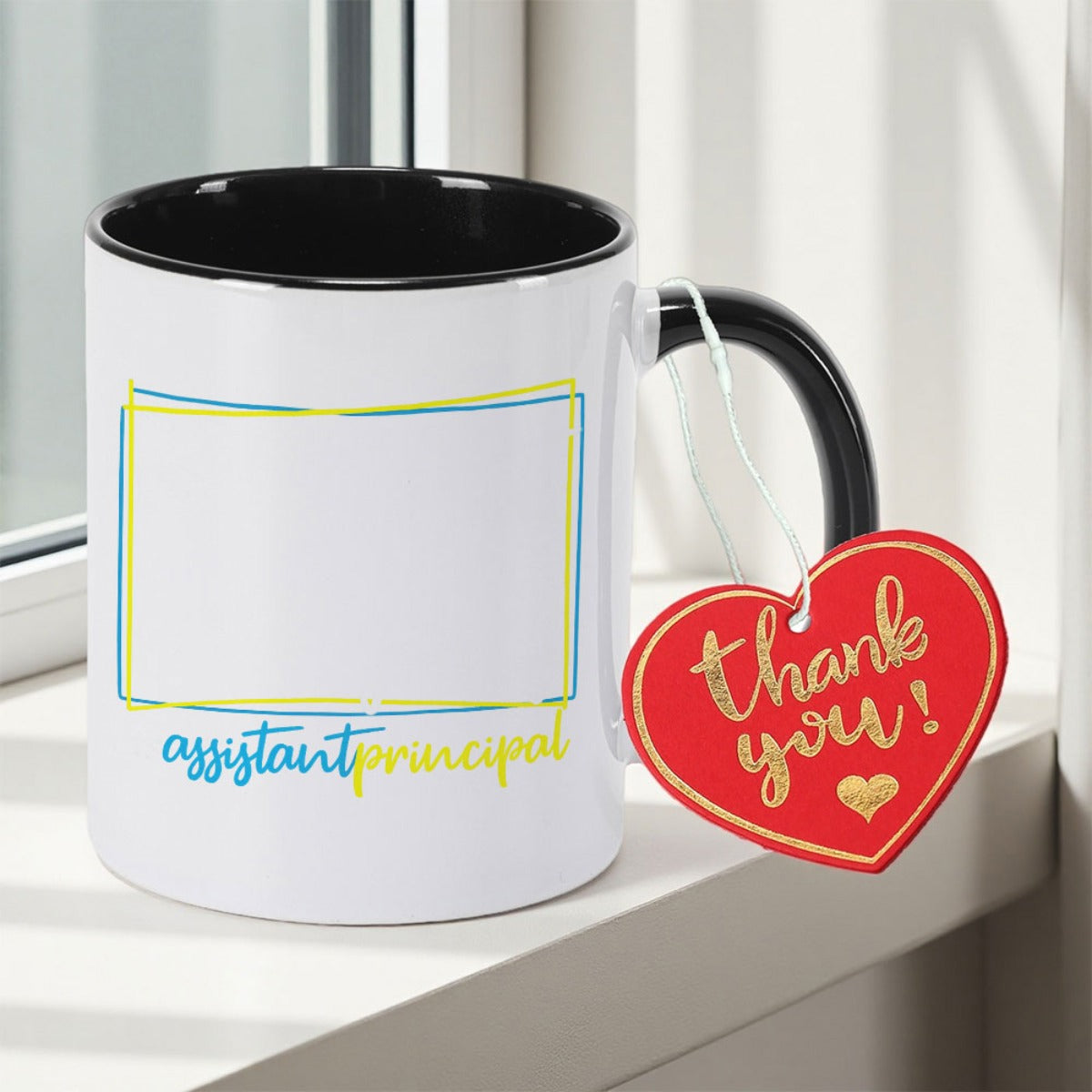 Tailorly Black Accent 11 oz Mug - 1pc of a Travel Mug Featuring a Suitable for Tea And Coffee. This Reusable Microwave-Safe Mug in Foam