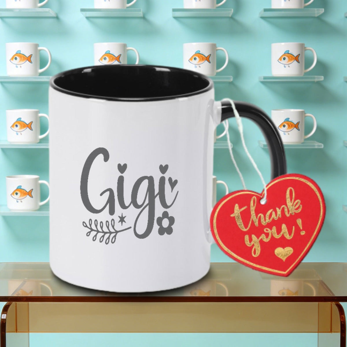 Tailorly Black Accent 11 oz Mug - Logo