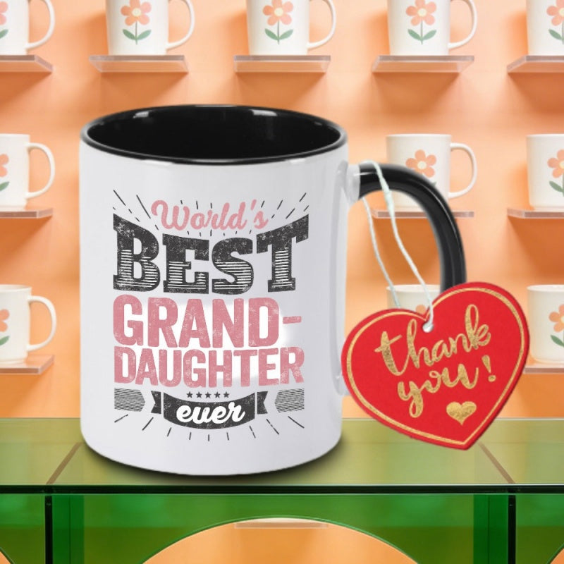 Tailorly Black Accent 11 oz Mug - the granddaughter