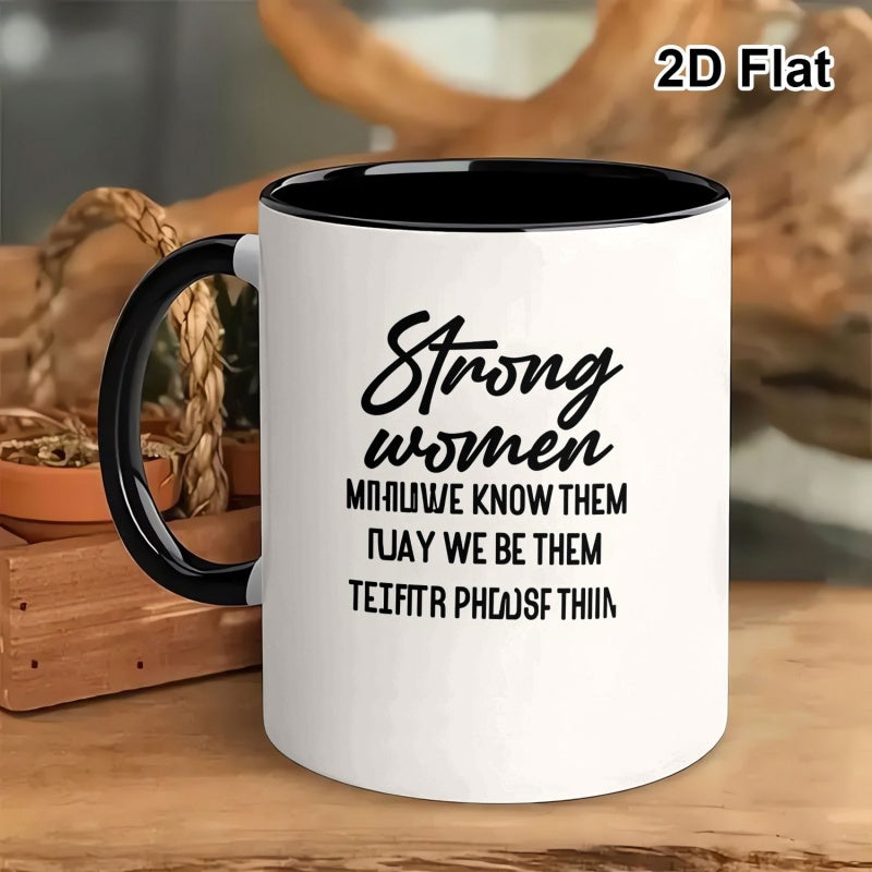 Tailorly Black Accent 11 oz Mug - inspirational quote