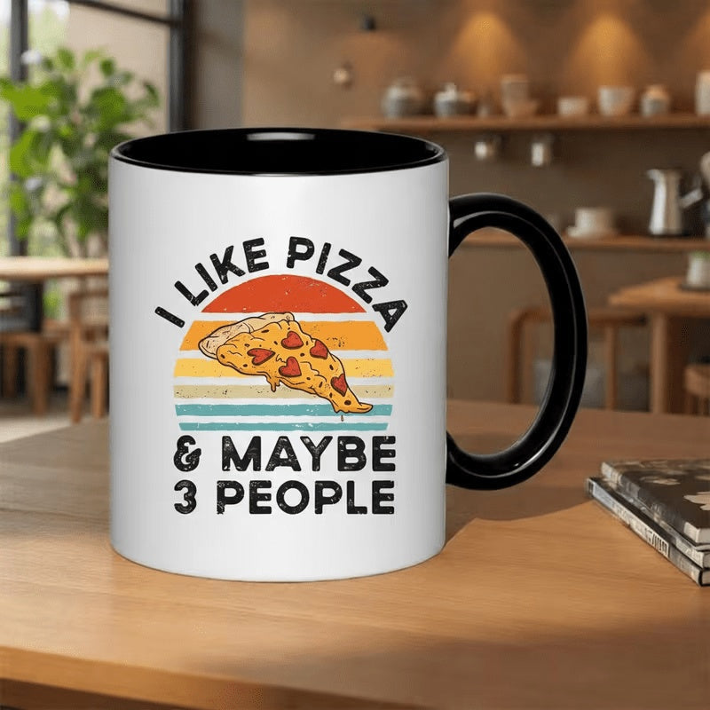 Tailorly Black Accent 11 oz Mug - i and three other would this fun gift its an 11 ounce ceramic mug with a pattern part of a drinkware collection