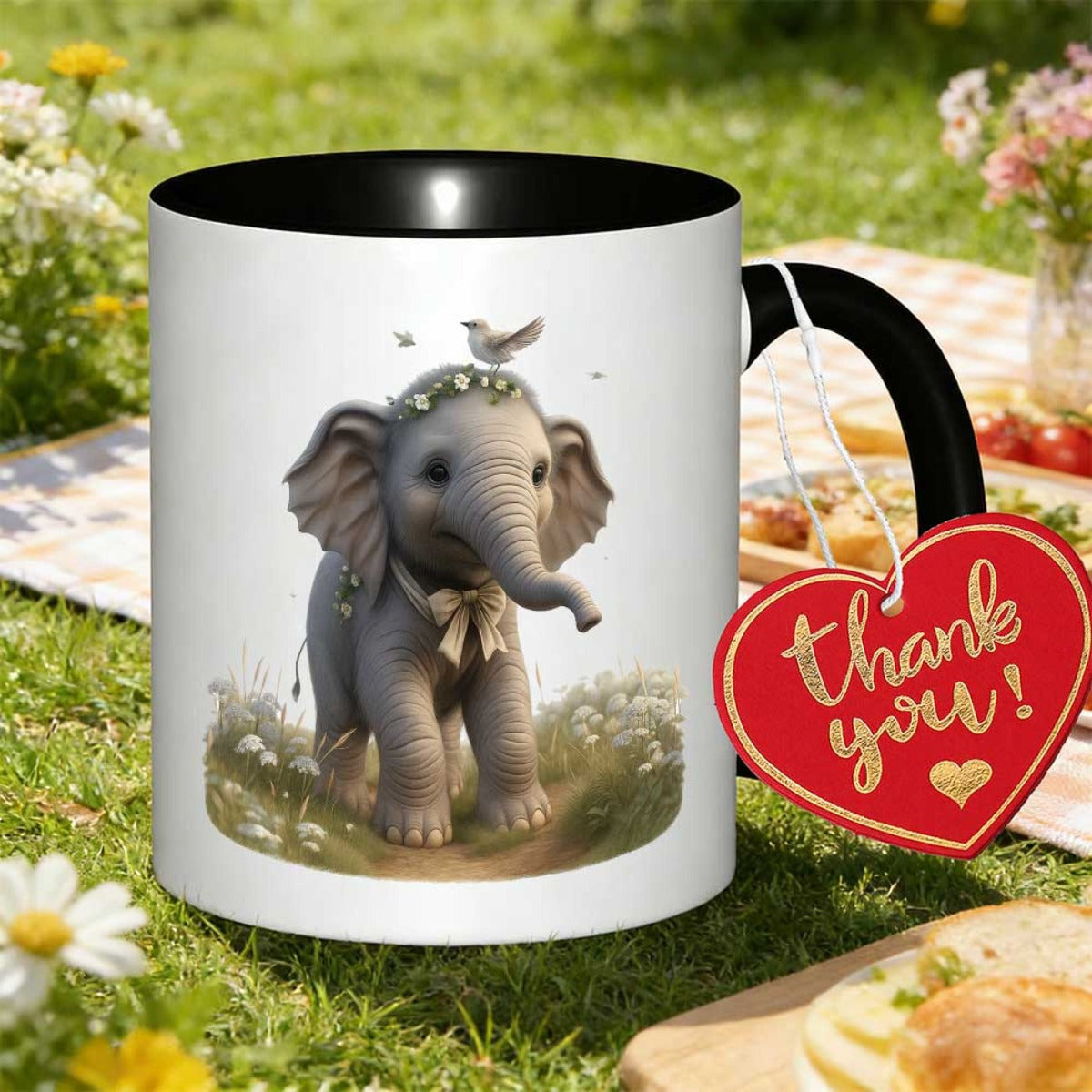 Tailorly Black Accent 11 oz Mug - a whimsical 11oz coffee mug featuring an cultural enthusiasts this minimalist and modern piece is an ideal gift for