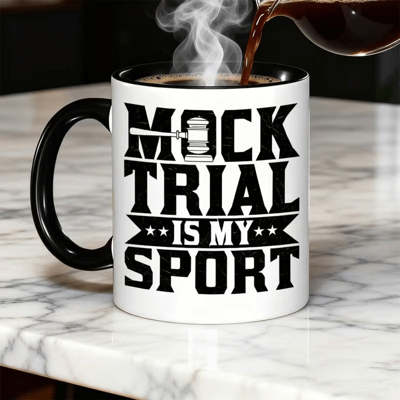 Tailorly Black Accent 11 oz Mug - mock trial theme