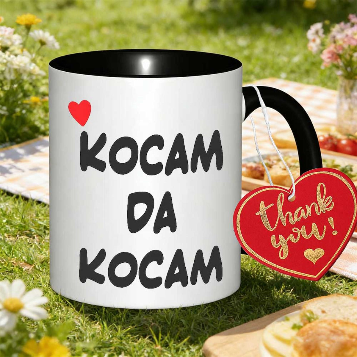 Tailorly Black Accent 11 oz Mug - kocam da kocam printed