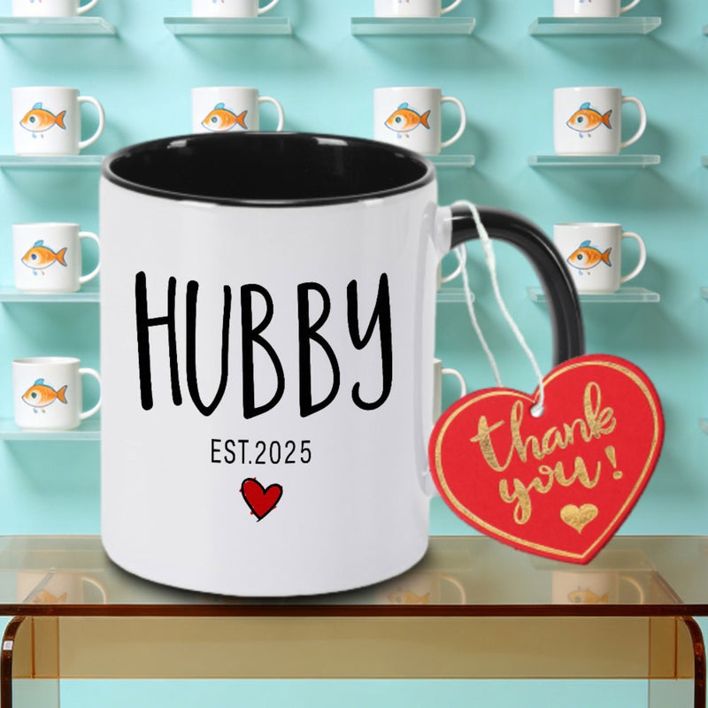 Tailorly Black Accent 11 oz Mug - 2025 Date Logo Tea Milk Or Water
