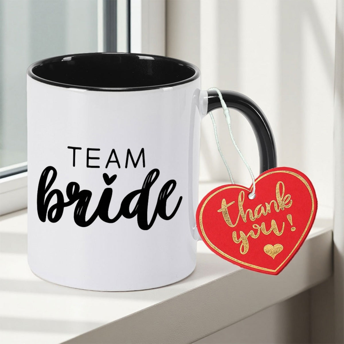 Tailorly Black Accent 11 oz Mug - christmas print