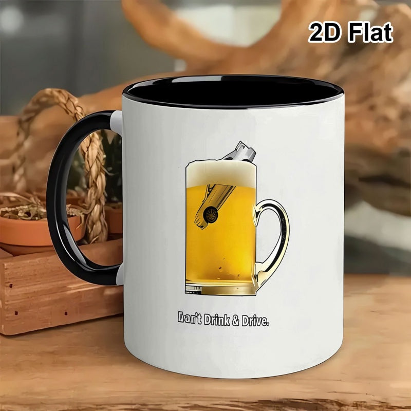 Tailorly Black Accent 11 oz Mug - black and