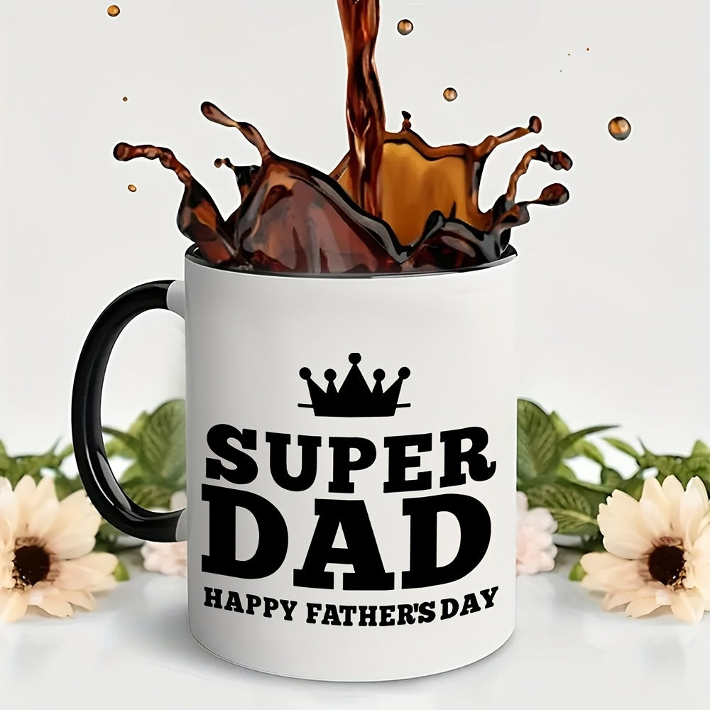 Tailorly Black Accent 11 oz Mug - happy fathers day