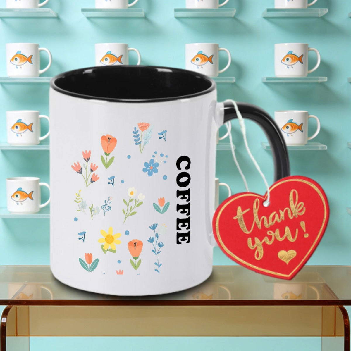 Tailorly Black Accent 11 oz Mug - Logo
