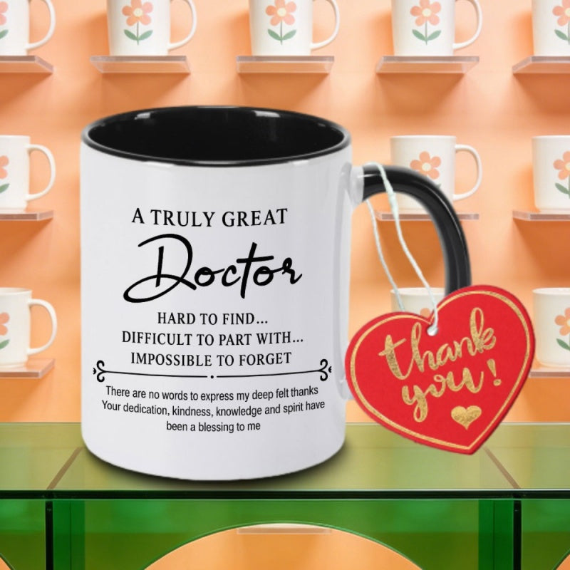 Tailorly Black Accent 11 oz Mug - messages of appreciation
