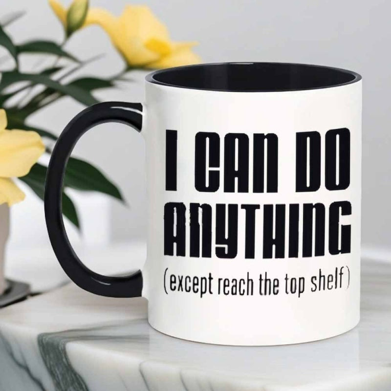 Tailorly Black Accent 11 oz Mug - i cant quote