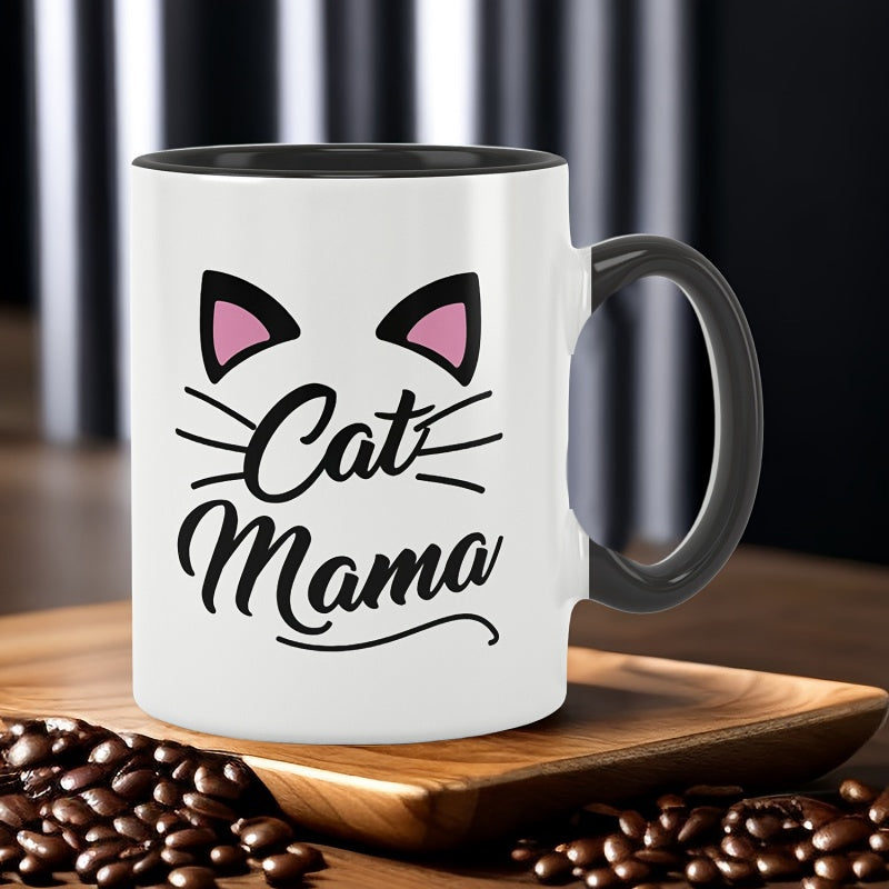 Tailorly Black Accent 11 oz Mug - funny cat