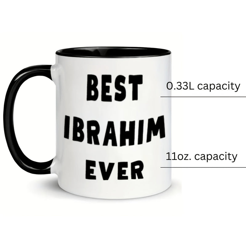 Tailorly Black Accent 11 oz Mug - best ibrahim coffee mug text