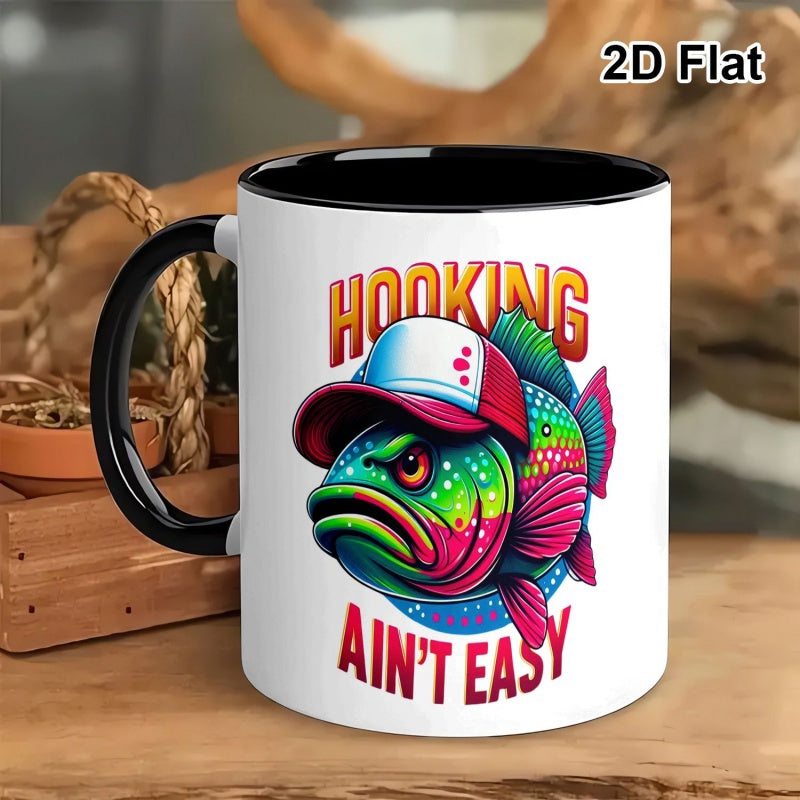 Tailorly Black Accent 11 oz Mug - humorous hooking