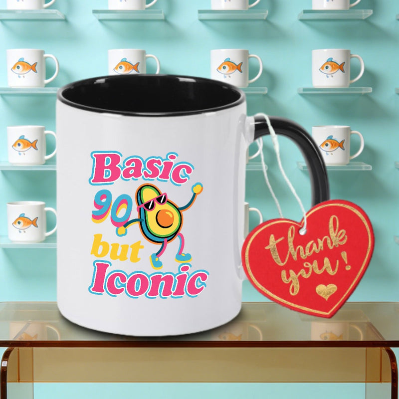 Tailorly Black Accent 11 oz Mug - Basic But Iconic Text Logo