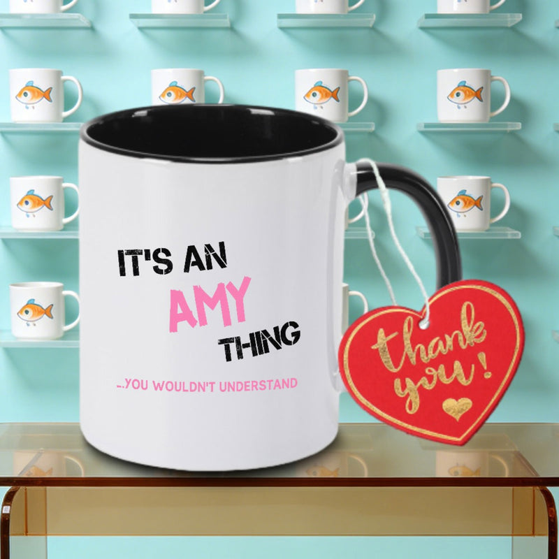 Tailorly Black Accent 11 oz Mug - Creation Logo
