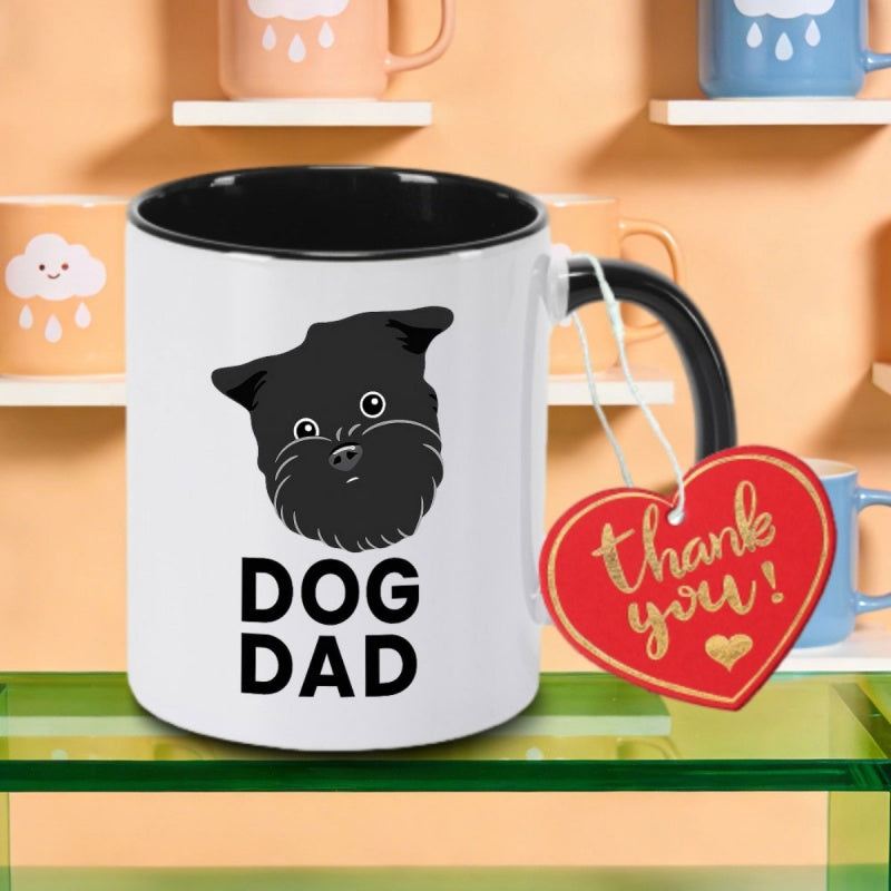 Tailorly Black Accent 11 oz Mug - fluffy print