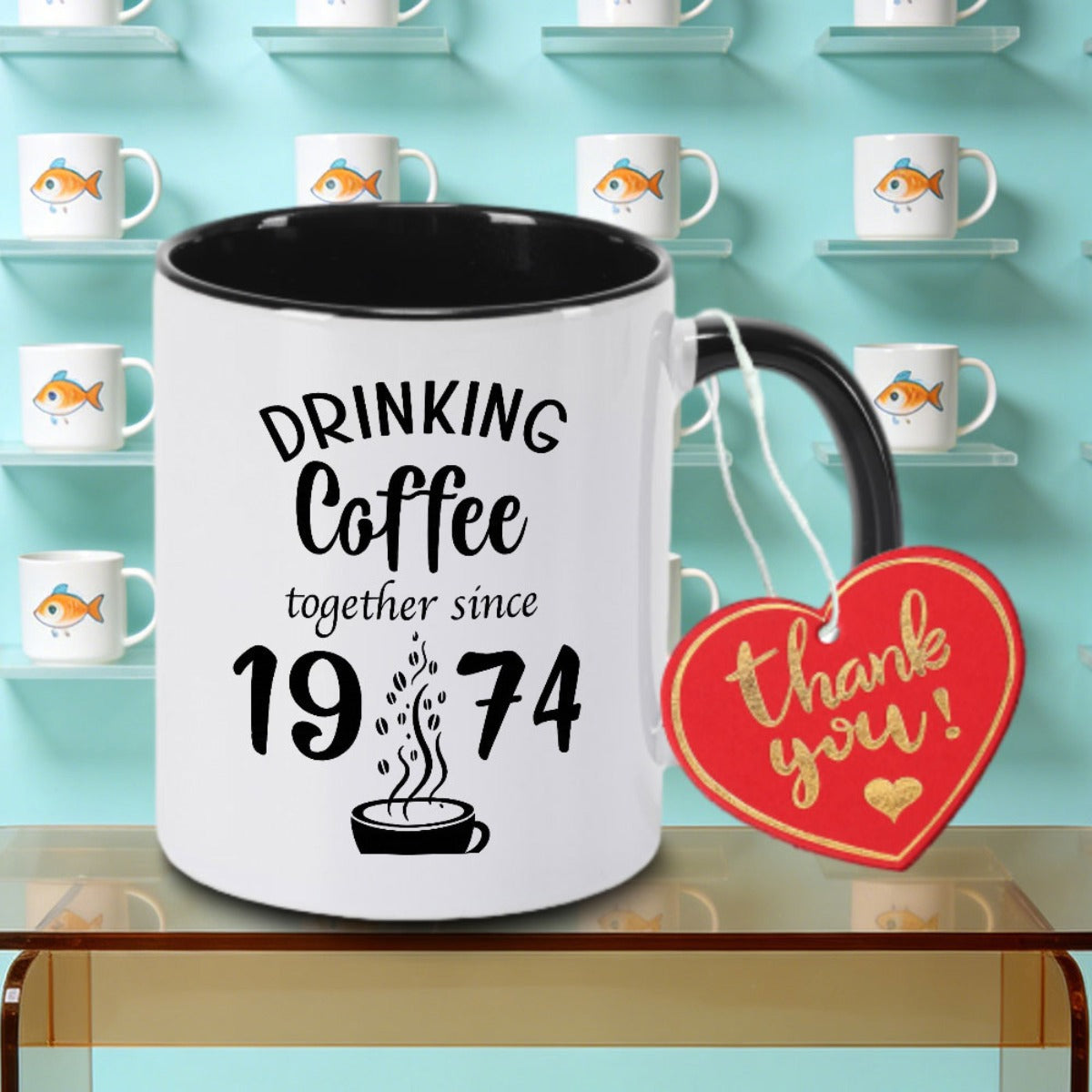Tailorly Black Accent 11 oz Mug - Since 50 14Meter Logo