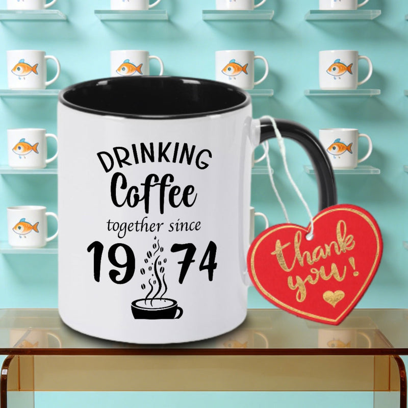 Tailorly Black Accent 11 oz Mug - Since 50 14Meter Logo