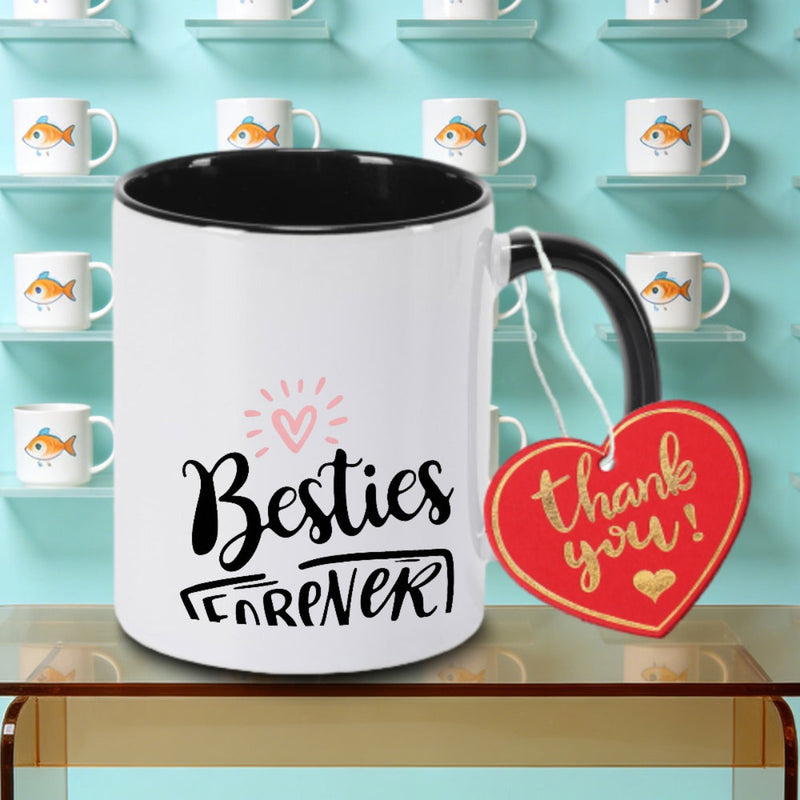 Tailorly Black Accent 11 oz Mug - Marble Design