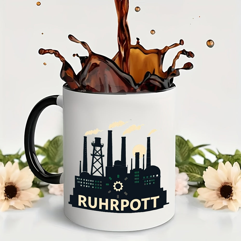 Tailorly Black Accent 11 oz Mug - factory silhouette