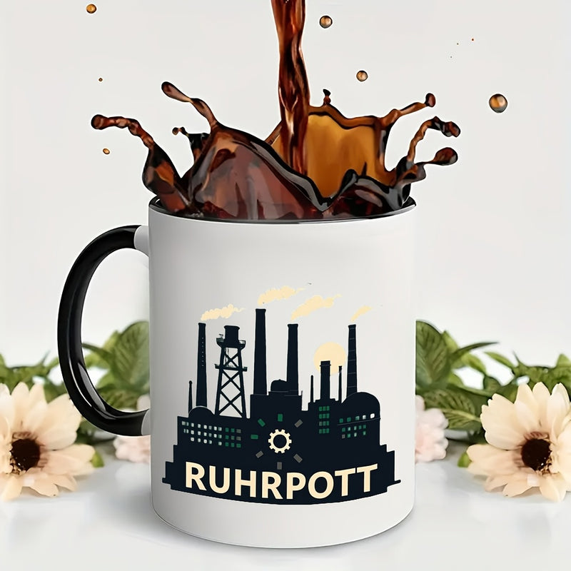 Tailorly Black Accent 11 oz Mug - factory silhouette