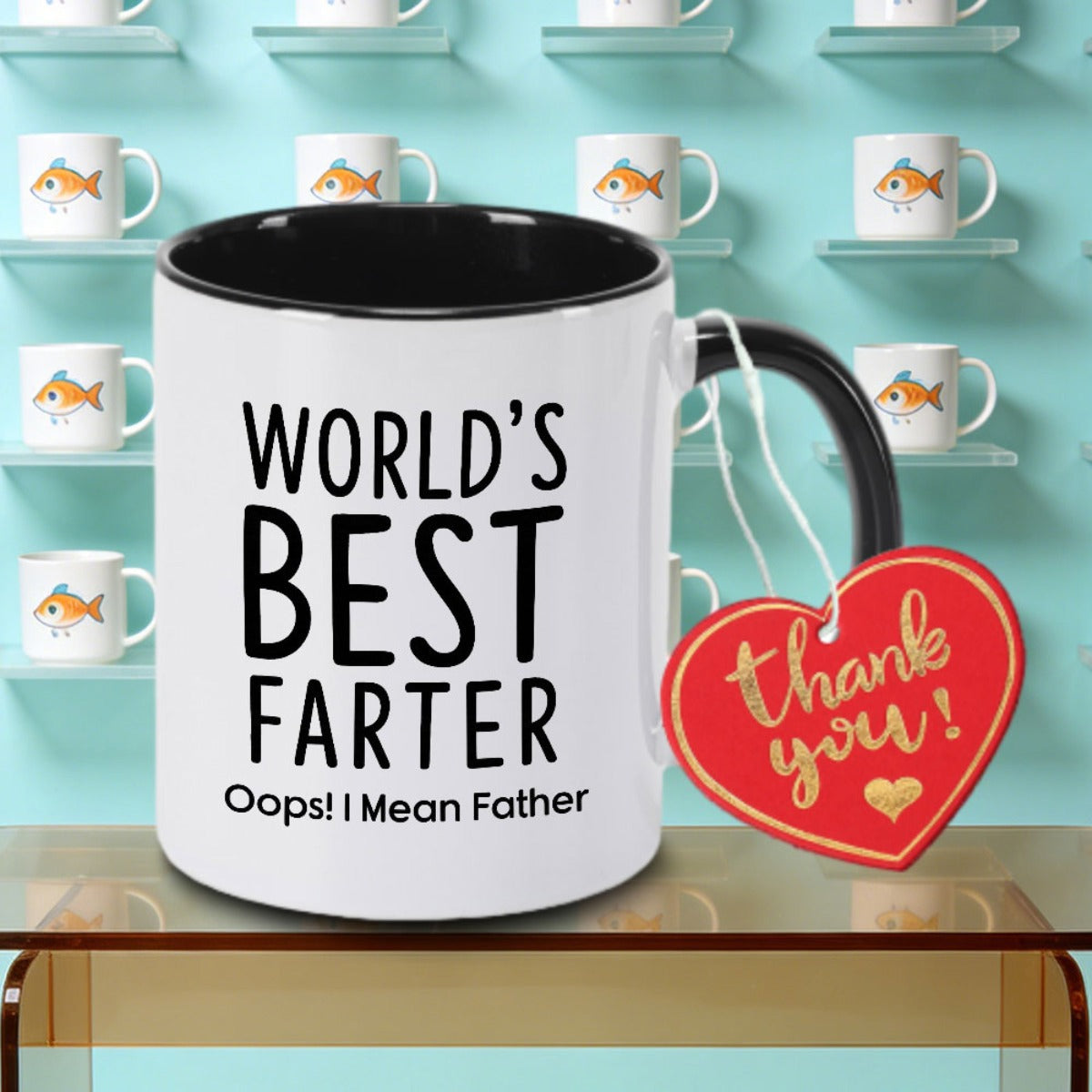 Tailorly Black Accent 11 oz Mug - A Single Piece of Comedy-Themed Ceramic Mug Coffee Tea Or Water. an Ideal Thanksgiving Present for Coworkers It
