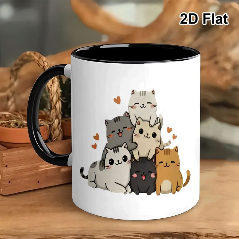 Tailorly Black Accent 11 oz Mug - adorable stack design