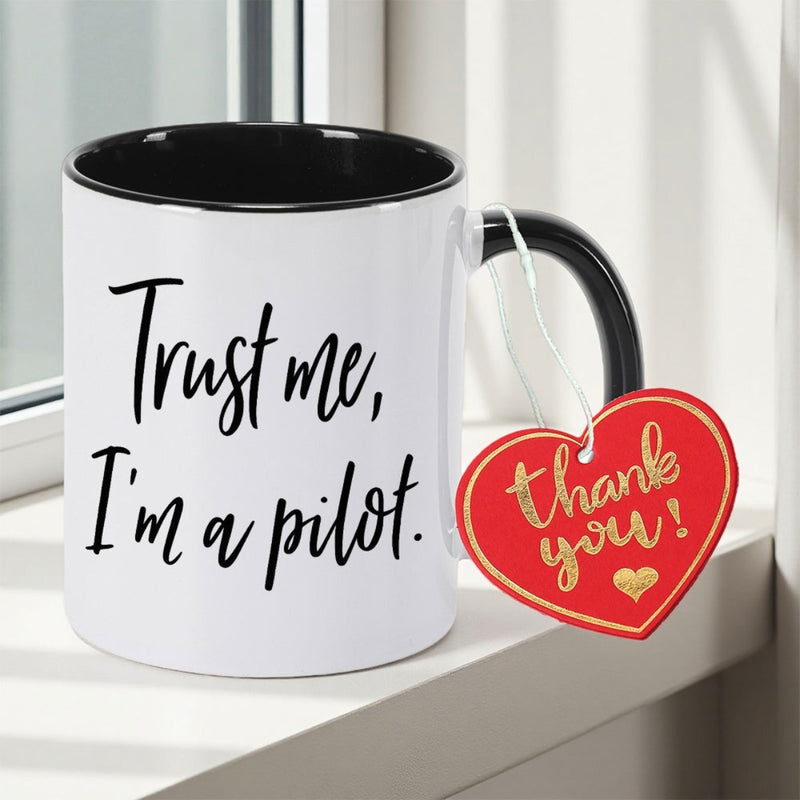 Tailorly Black Accent 11 oz Mug - M a Print Double Sided Print
