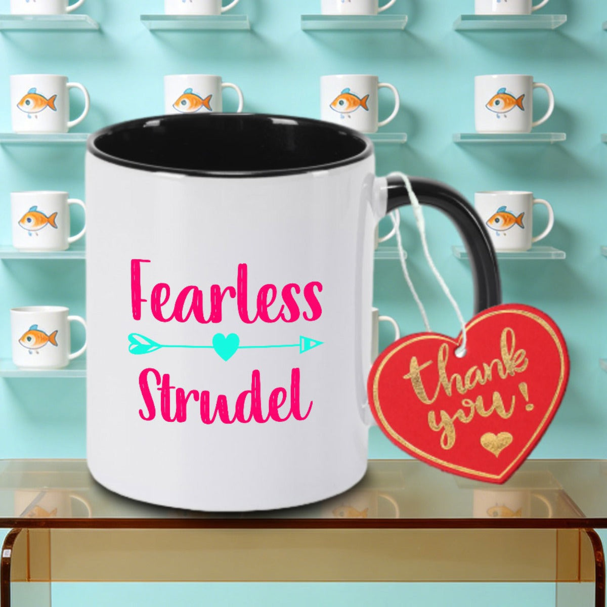 Tailorly Black Accent 11 oz Mug - A Single Fearless Logo