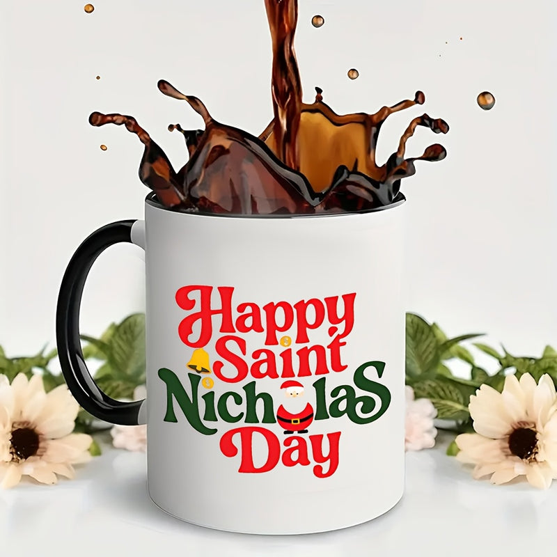 Tailorly Black Accent 11 oz Mug - happy day