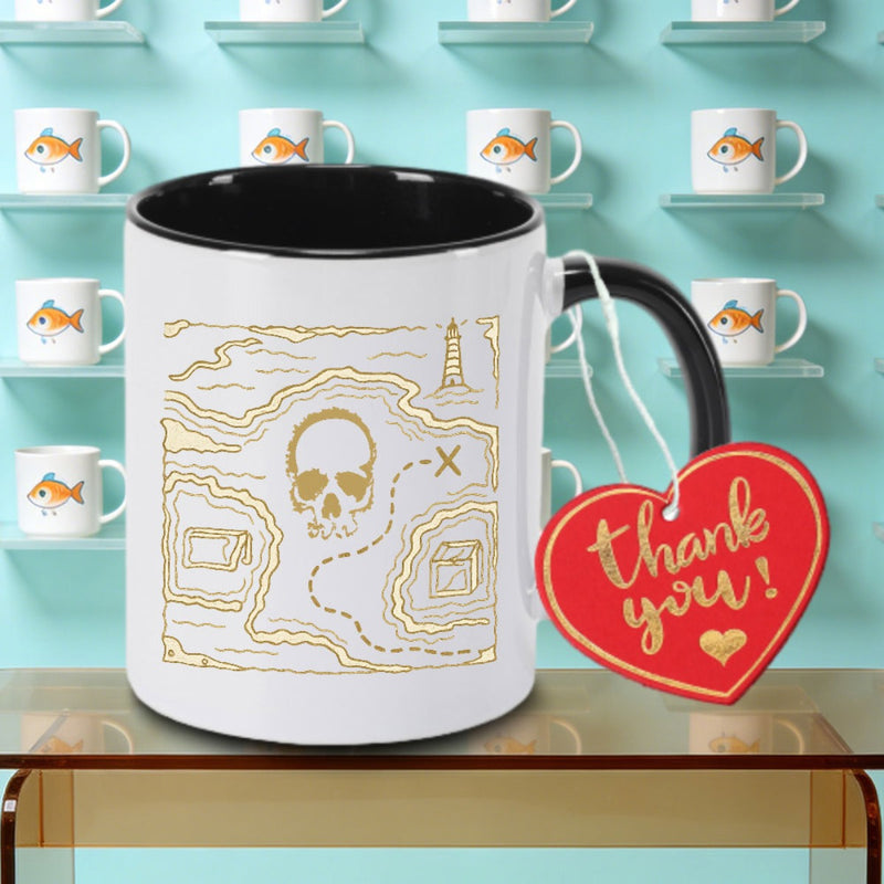 Tailorly Black Accent 11 oz Mug - White Ed Design Abl Print Logo