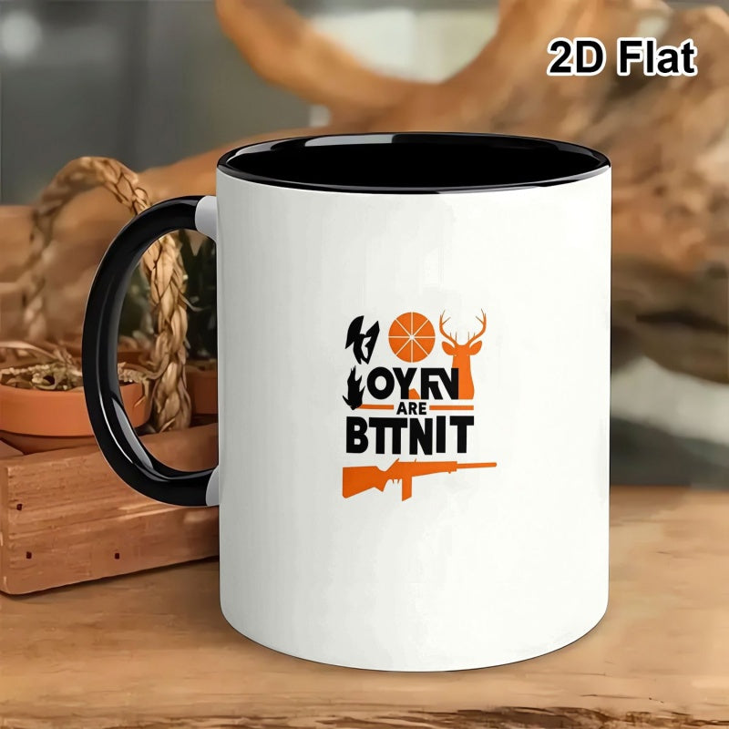 Tailorly Black Accent 11 oz Mug - hunting theme