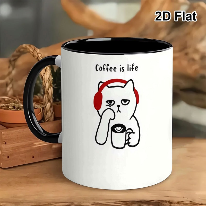 Tailorly Black Accent 11 oz Mug - humorous text