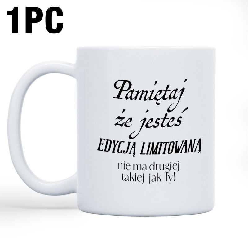 Tailorly White Ceramic 11 oz Mug - Pure Featuring Elegant Scripted And Bold Typography Mug