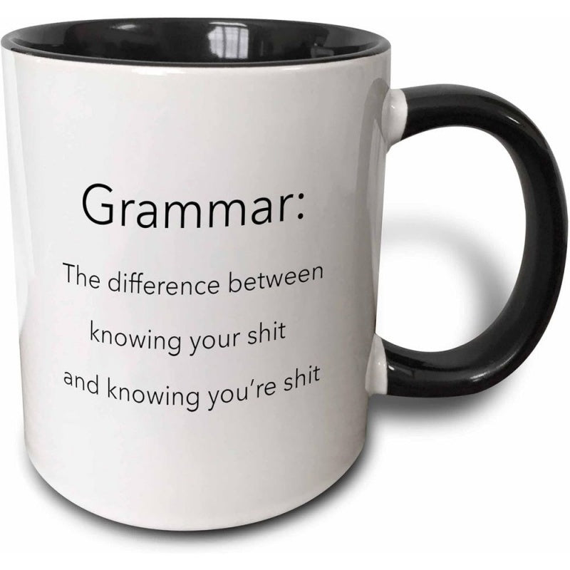 Tailorly Black Accent 11 oz Mug - youre quote