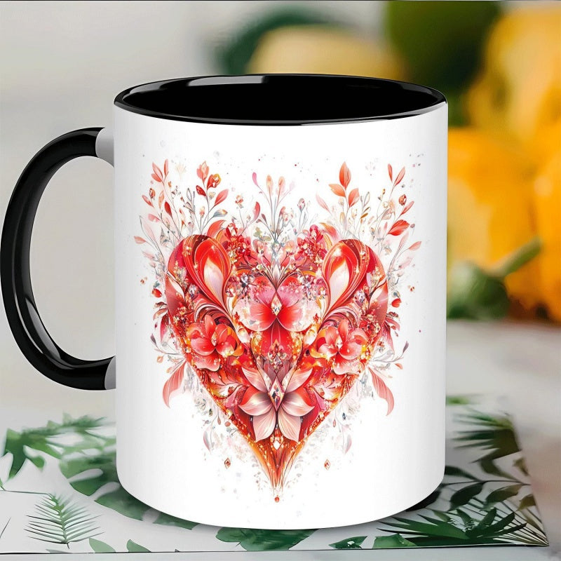 Tailorly Black Accent 11 oz Mug - coffee tea milk and beer text