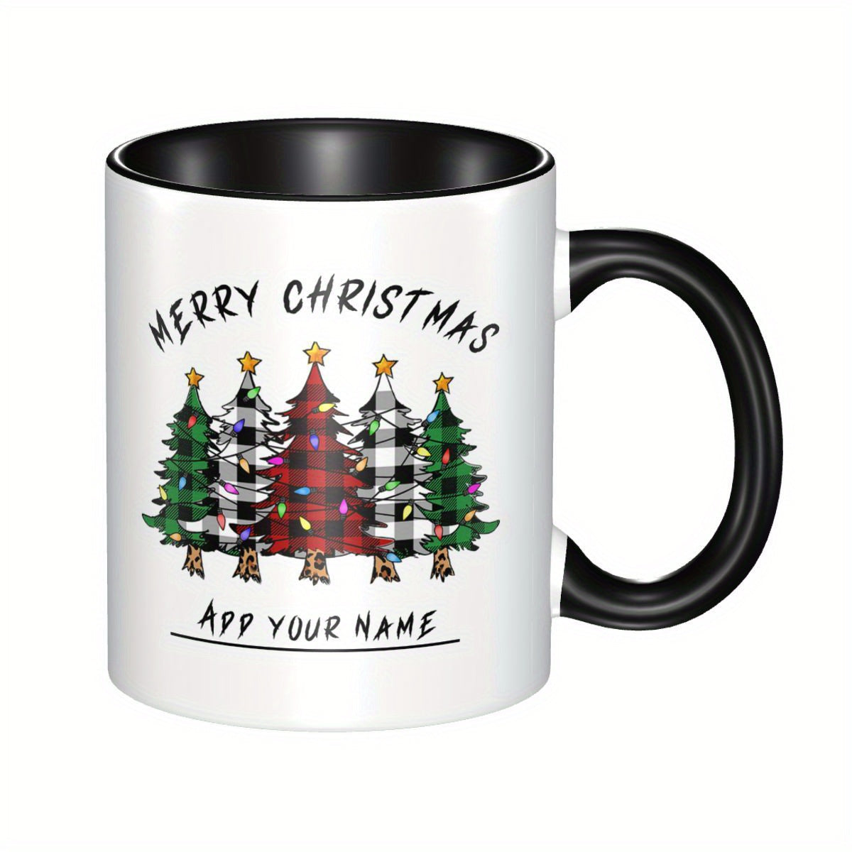 Tailorly Black Accent 11 oz Mug - custom 1 christmas mug custom mug personalized coffee mug custom coffee mug custom christmas gift tazas
