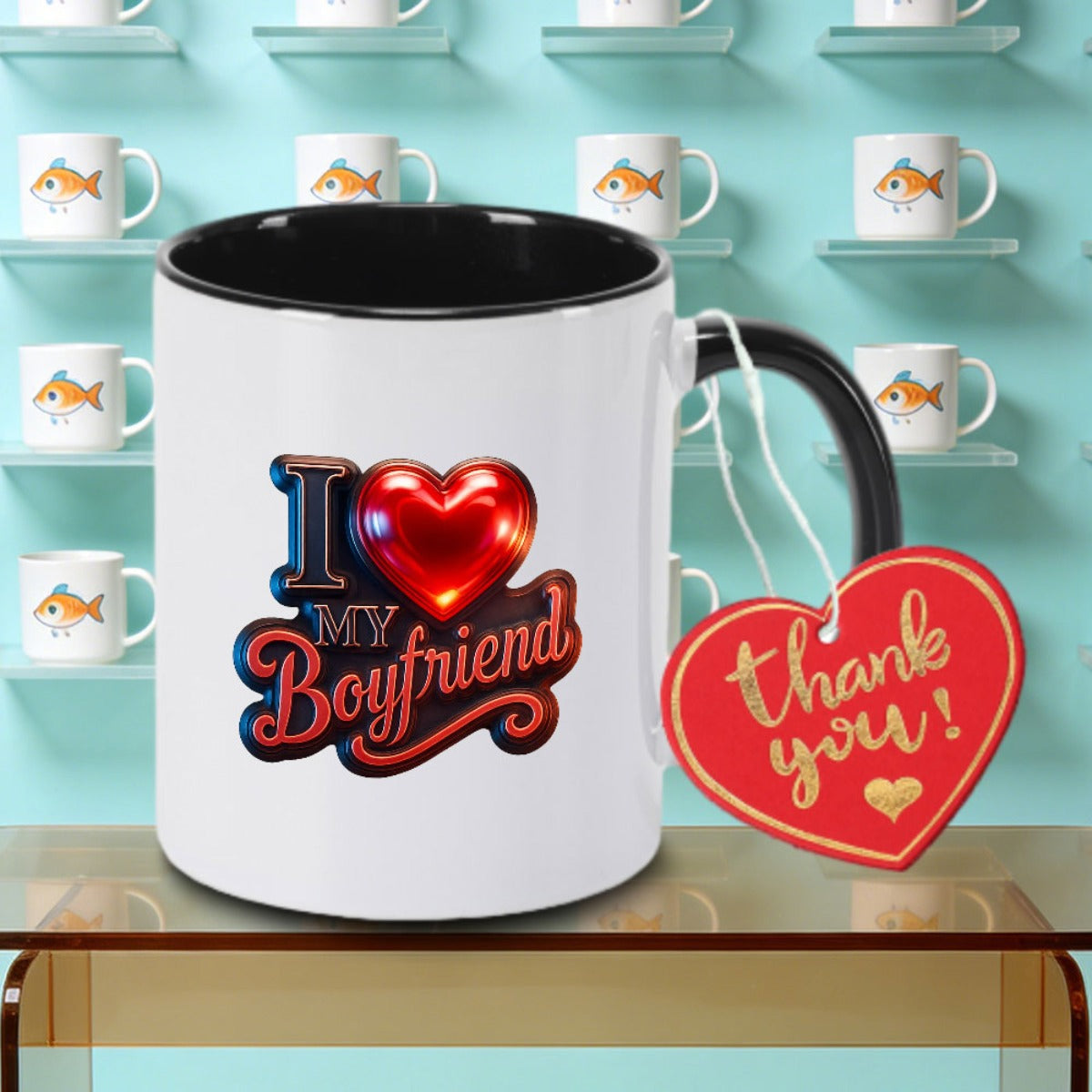 Tailorly Black Accent 11 oz Mug - Printed Logo