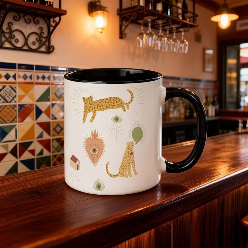 Tailorly Black Accent 11 oz Mug - Cute Design