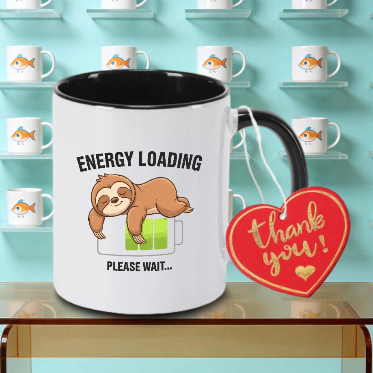 Tailorly Black Accent 11 oz Mug - One Themed Logo