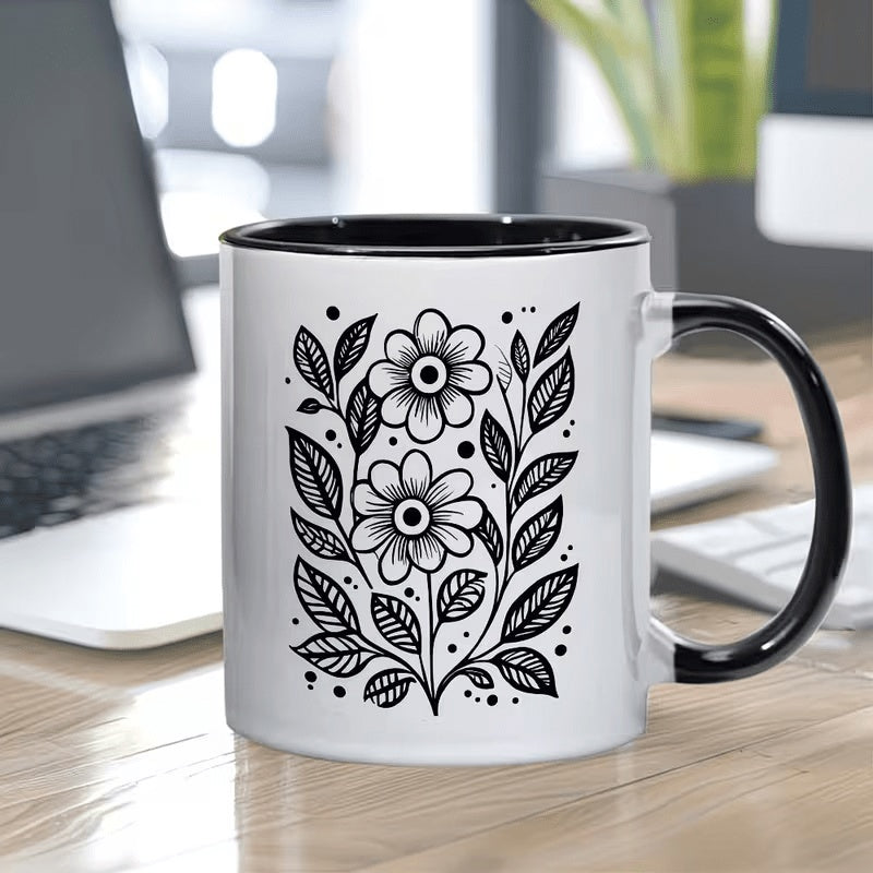 Tailorly Black Accent 11 oz Mug - abstract design