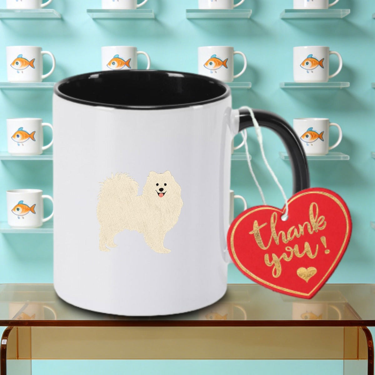 Tailorly Black Accent 11 oz Mug - Print Logo