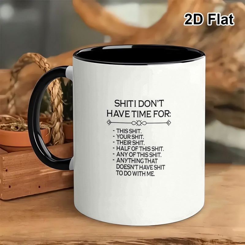 Tailorly Black Accent 11 oz Mug - funny saying