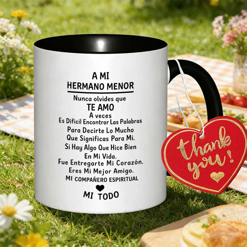 Tailorly Black Accent 11 oz Mug - message printed