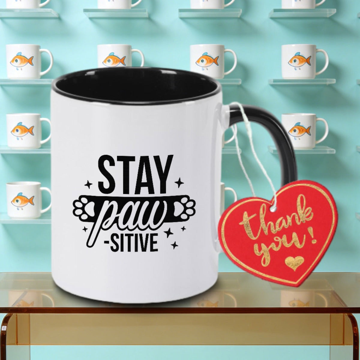 Tailorly Black Accent 11 oz Mug - Logo