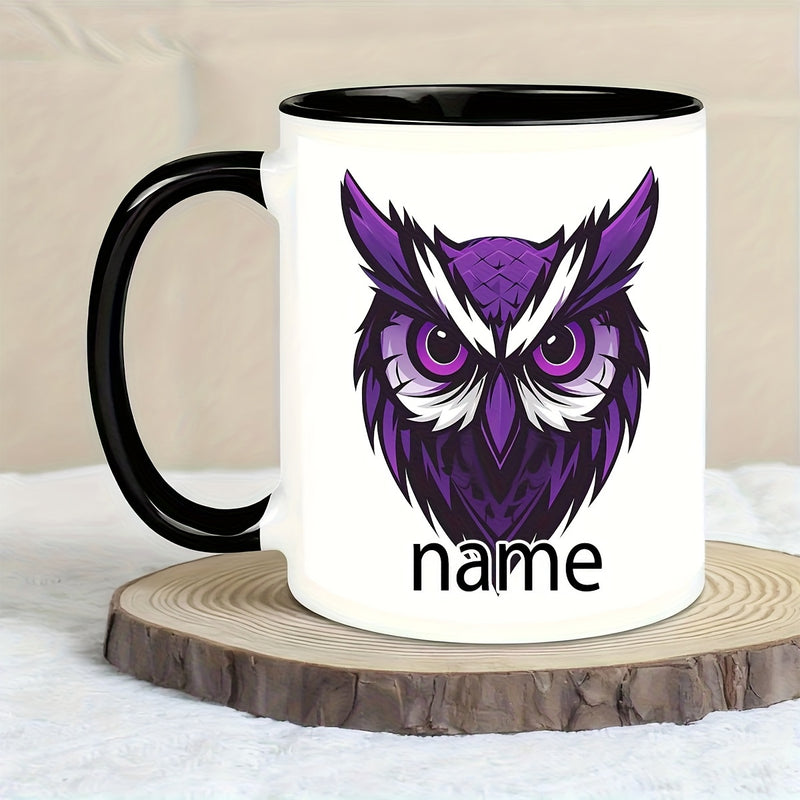 Tailorly Black Accent 11 oz Mug - personalized name